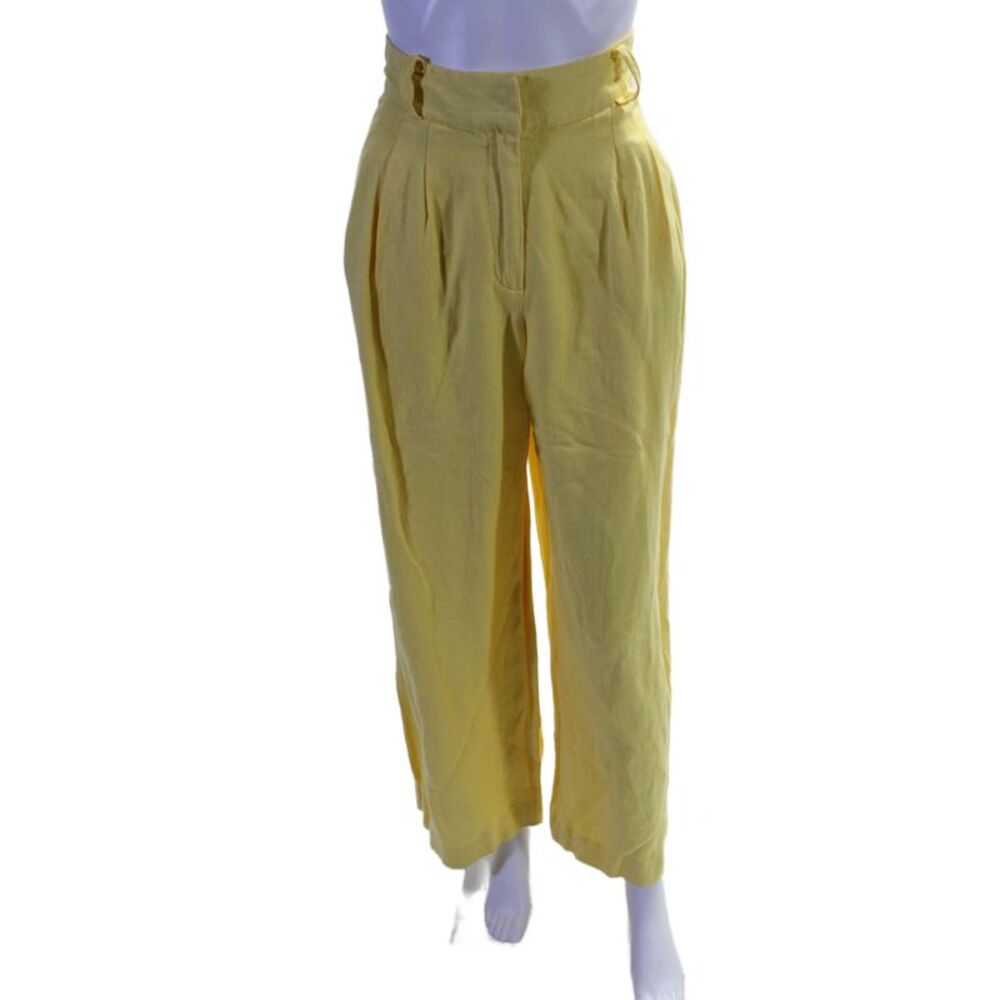 ASHLEY PARK x RTR Womens Yellow Trousers Yellow Size 2 16021585